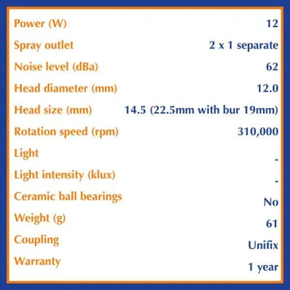 Bien-Air Boralina Handpiece Model 1600373-001 image 2