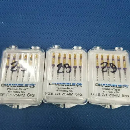Channels PT Precision Taper Dental NiTi Rotary File Variety Size Lot image 6