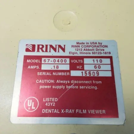 Rinn Dental XRay Universal Light View Box 670400 image 3