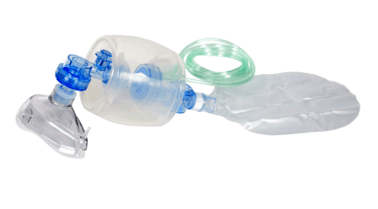 Belmed Emergency Manual Oxygen Resuscitator Kit with Adult Face Breathing Mask image 0