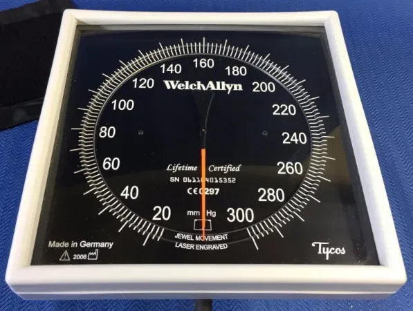 Welch Allyn Wall Aneroid Sphygmomanometer - 2-Tube Adult Bulb, Cuff, and Valve image 3