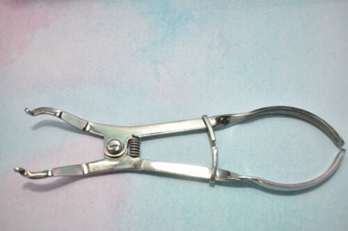 Tudor Stainless Steel Dental Rubber Dam Forceps image 1