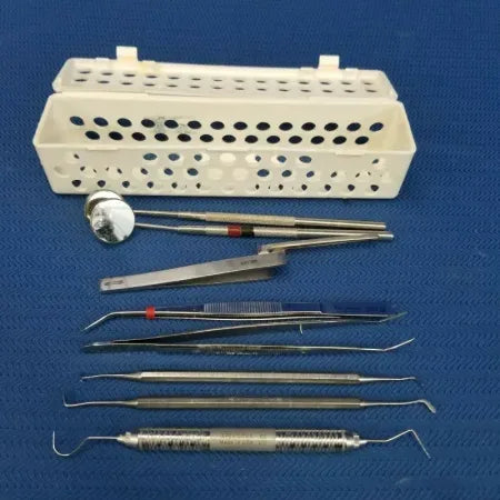 Steri-Container Cassette with 8 Dental Instruments image 0