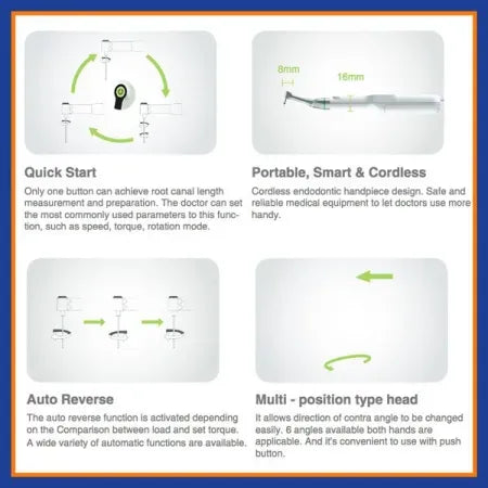 Beyes EndoPilot Cordless Endodontic Dental Handpiece Model AL2030 - Dental Equipment Store