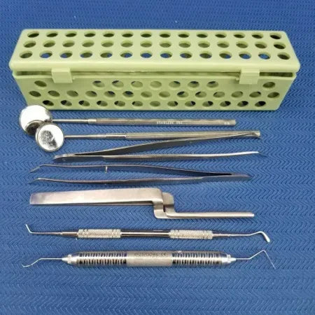 Steri-Container Cassette with 7 Dental Instruments image 0