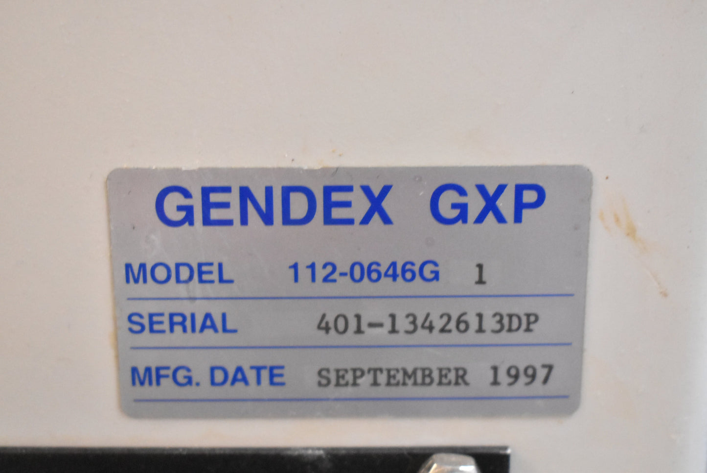 1997 Gendex GXP X-Ray Film Processing 112-0646G - Dental Equipment Store