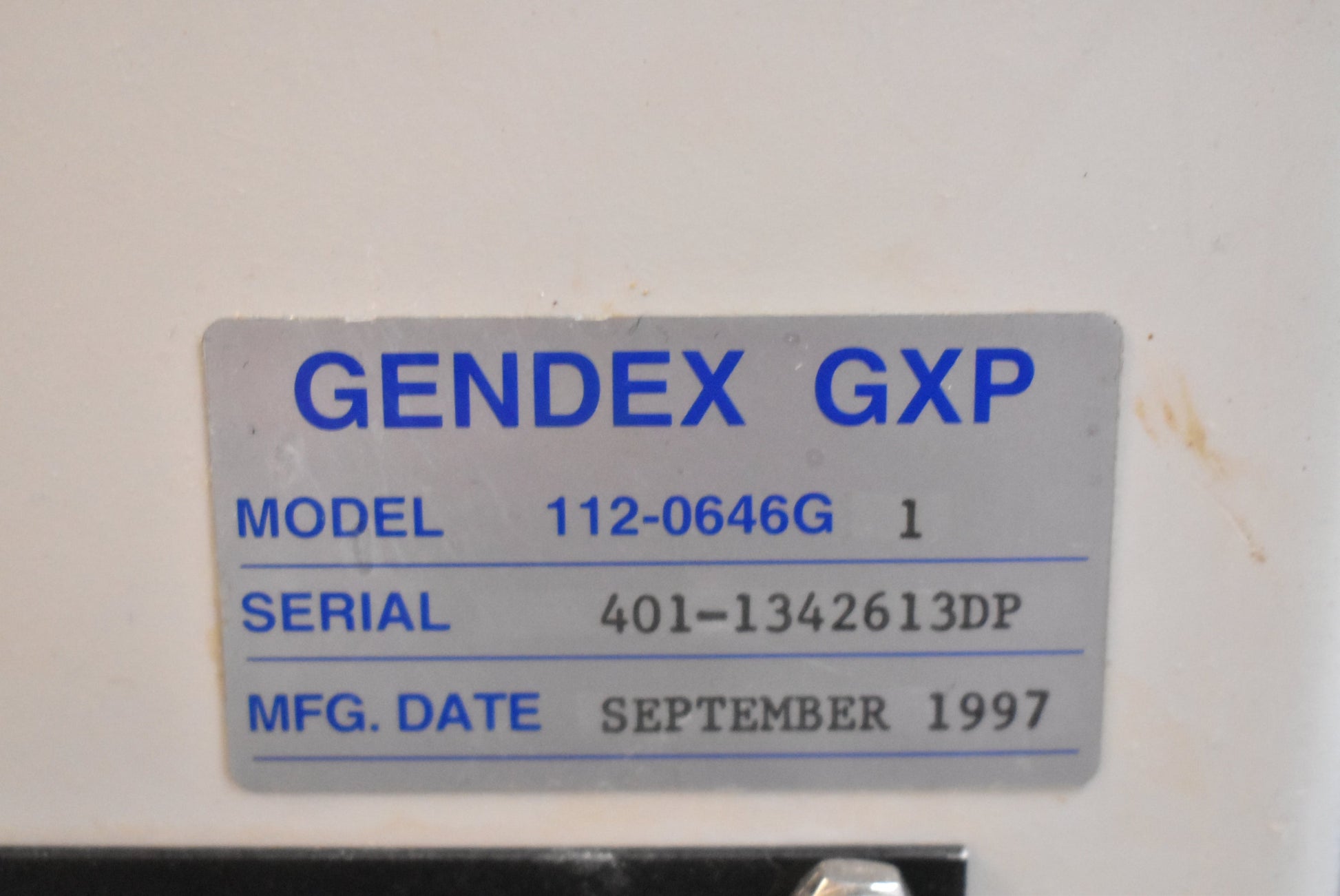 1997 Gendex GXP X-Ray Film Processing 112-0646G - Dental Equipment Store