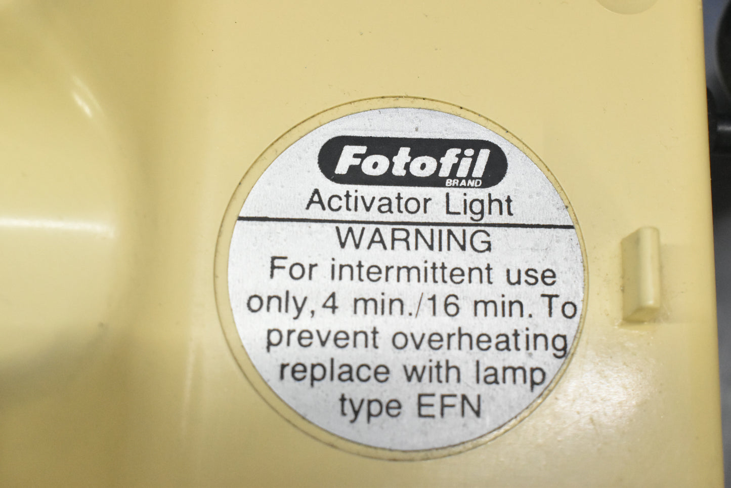 Johnson and Johnson Fotofil Activator Light
