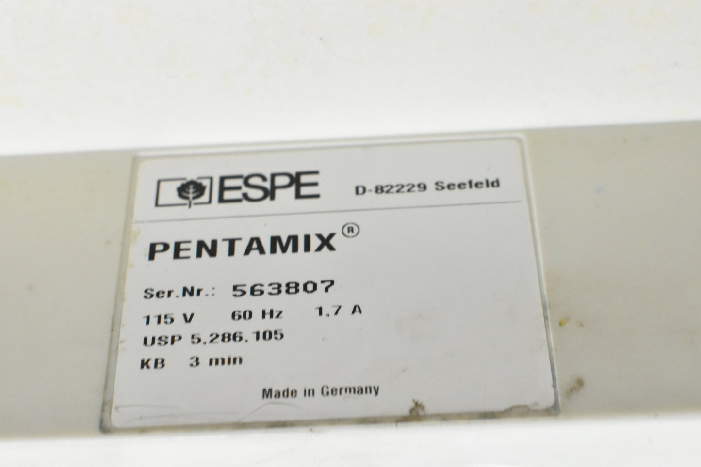 ESPE Pentamix Automatic Mixing Unit D-82229