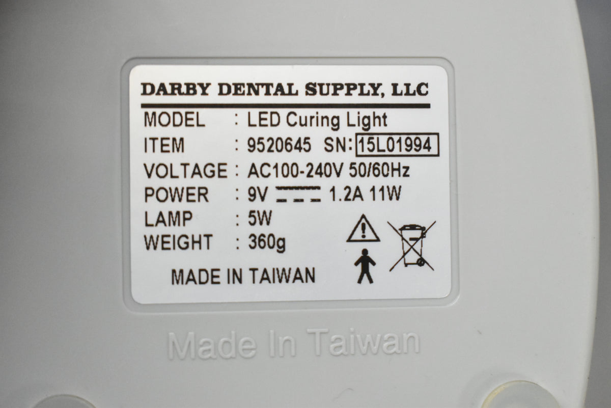 Darby Azure Pro Cordless LED Dental Curing Light System – 9520645