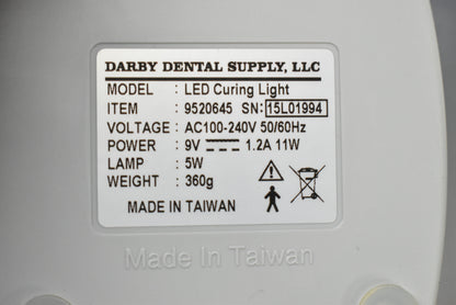 Darby Azure Pro Cordless LED Dental Curing Light System – 9520645