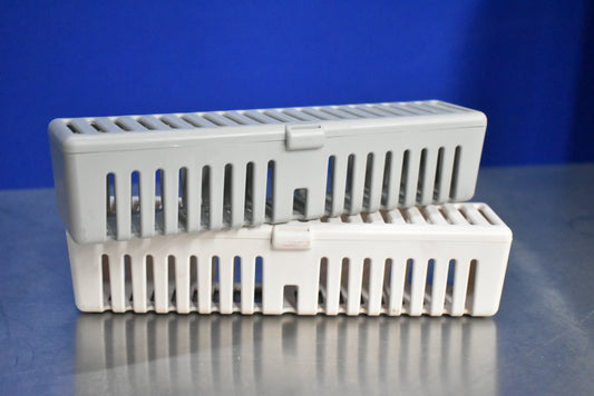 Lot of 2 - Dental Instrument Sterilization Cassette Trays