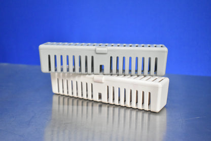 Lot of 2 - Dental Instrument Sterilization Cassette Trays