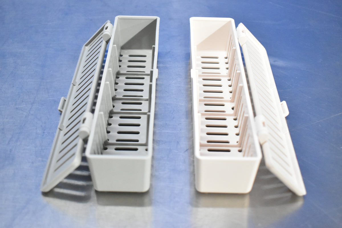 Lot of 2 - Dental Instrument Sterilization Cassette Trays