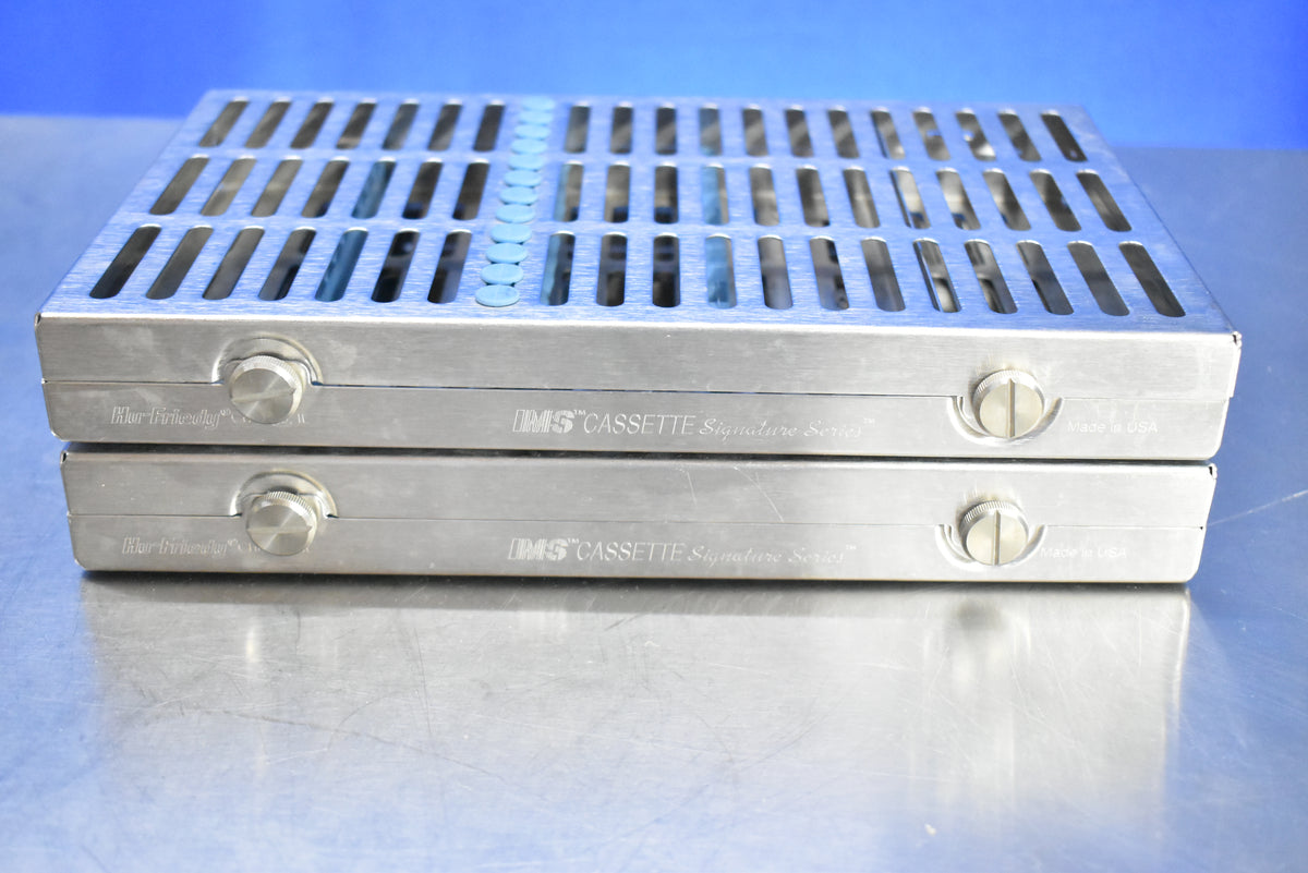 Lot of 2 Hu-Friedy IMS Signature Series Dental Instrument Sterilization Cassette