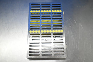 Hu-Friedy IMS Signature Series Dental Instrument Sterilization Cassette Yellow