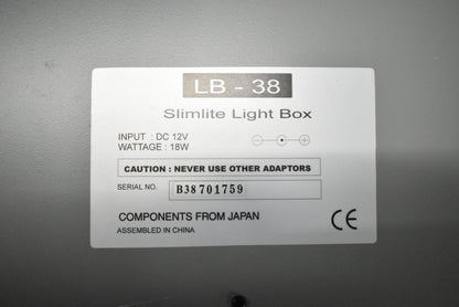 SlimLite LB-38 Dental X-Ray Film Viewer Light Box Image Marketing 12V 18W