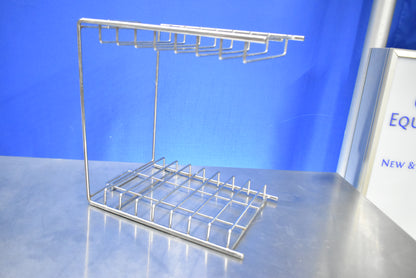 Dental X-Ray Cassette Tray Holder Rack Multi-Slot Metal Wire Organizer