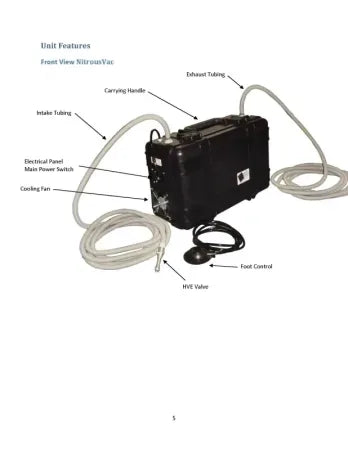 NitrousVac Portable Nitrous Evacuation Unit (120 V) 1/3 HP image 1
