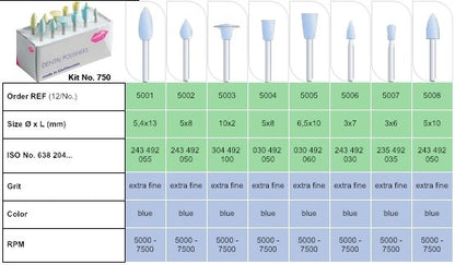 12-Piece Diamond & Rubber Polishing Kit image 1