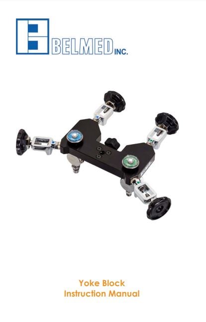 Belmed Flowmeter System with 4 Cylinder Yoke Block F300 image 2