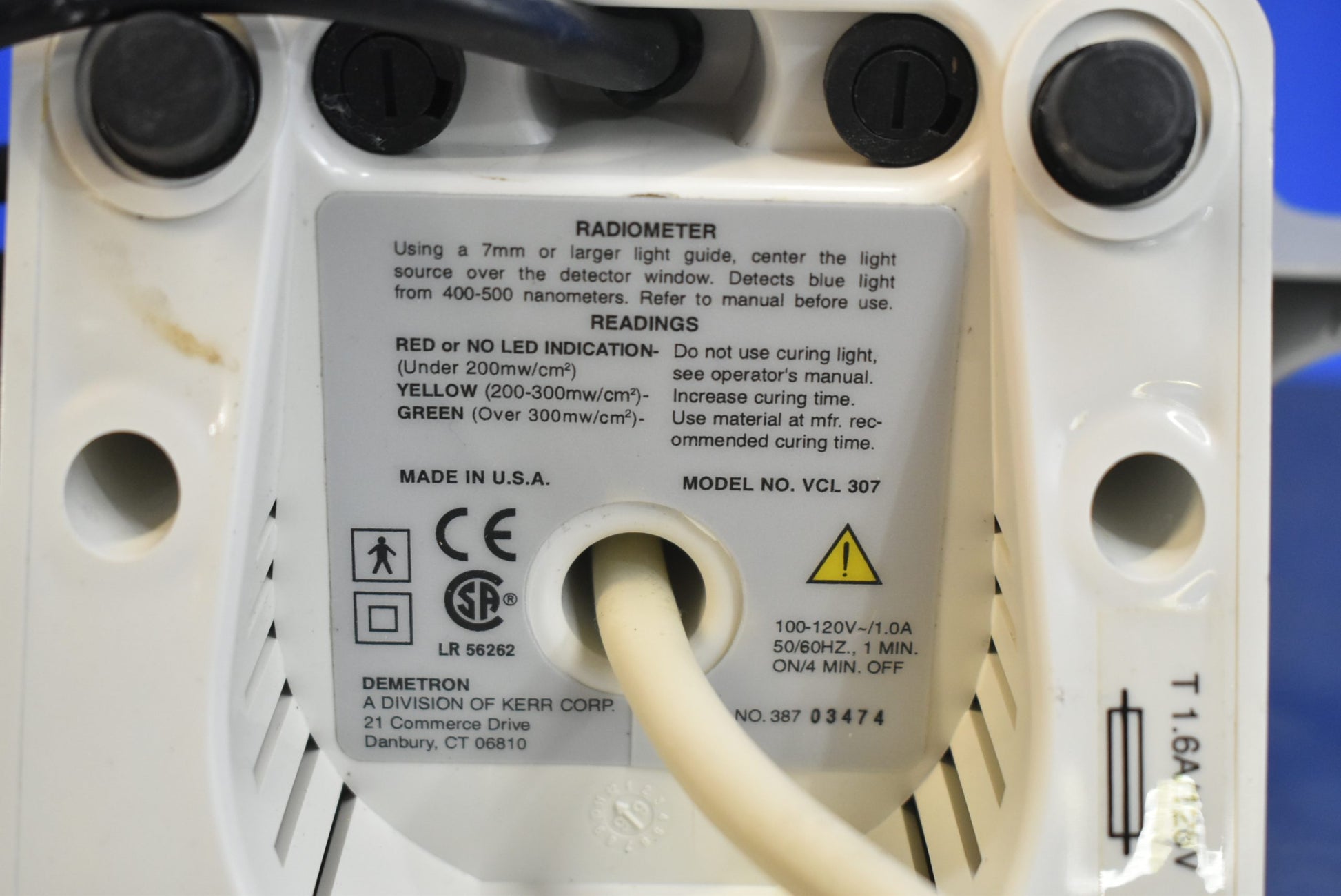 Patterson Dental Visible Light Curing Unit TCL-490 -  Comes With Eye Shield Kerr image 7