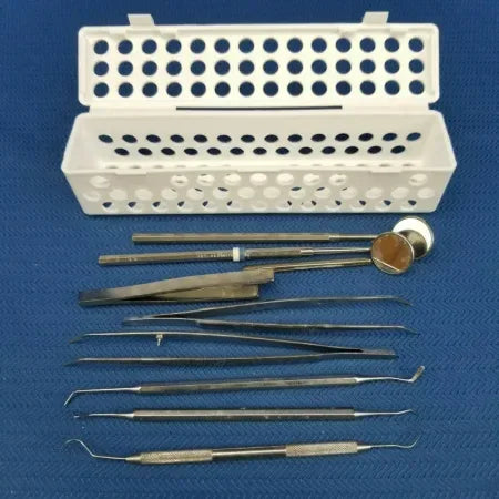 Steri-Container Cassette with 8 Dental Instruments image 0