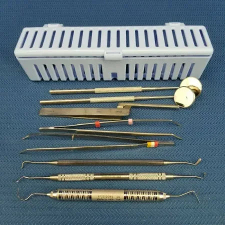 Steri-Container Cassette with 8 Dental Instruments image 0