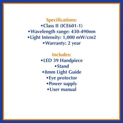 TPC Dental LED 39N Curing Light System ALED-39N 