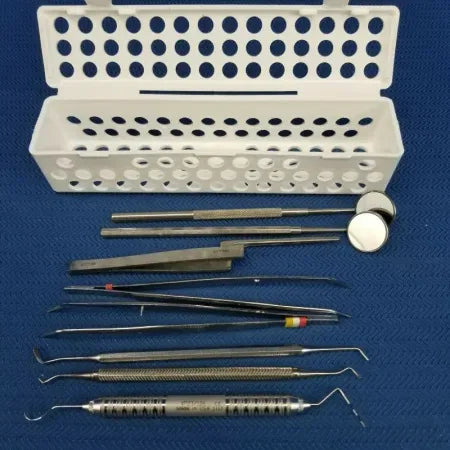 Steri-Container Cassette with 8 Dental Instruments image 0