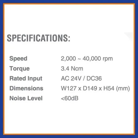 Beyes Maxso E600 Built-In Electric Micromotor System MT6002 Model M600B - Dental Equipment Store