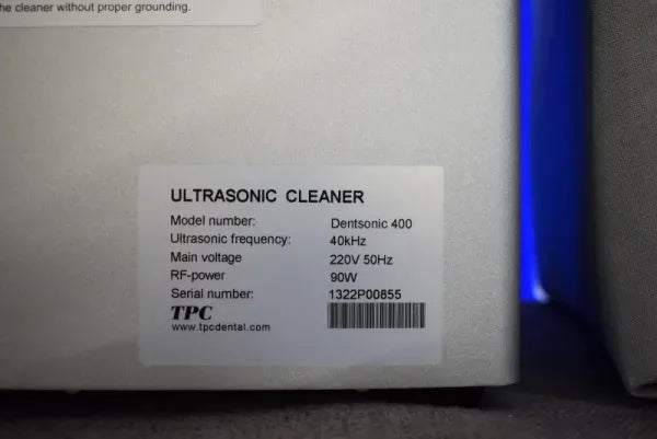 TPC Dentsonic UC-400 Dental Ultrasonic Cleaner 3.59L 3.8 Qt Cleaning Unit image 5