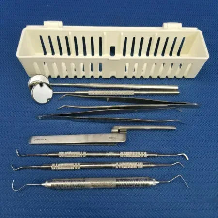 Steri-Container Cassette with 8 Dental Instruments image 0