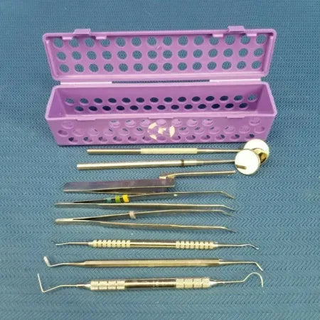 Steri-Container Cassette with 8 Dental Instruments image 0