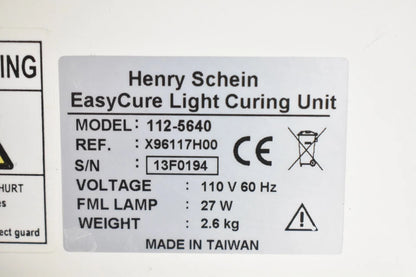 Henry Schein EasyCure Light Curing Light Model 112-5640 - Dental Equipment Store